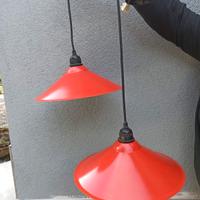 Ikea Lyra lampadario semplice metallo rosso