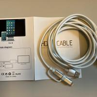 Hdmi cavo per mirroring con Android ed Apple