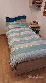 Letto singolo ZG cameretta Oliver per ragazzi