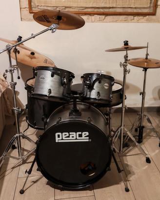 Batteria acustica Peace e Sabian