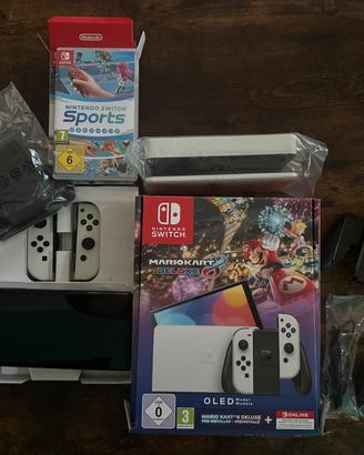 Nintendo switch oled Bundle Super Mario Deluxe 8