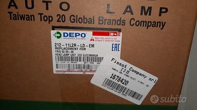 Ricambi coppia fari toyota yaris 2008 2009 1400