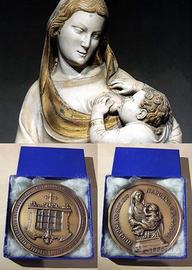 Medaglia Nino Pisano Sec. XIV Madonna del latte
