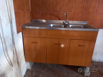 Lavello cucina acciaio inox 2 vaschette