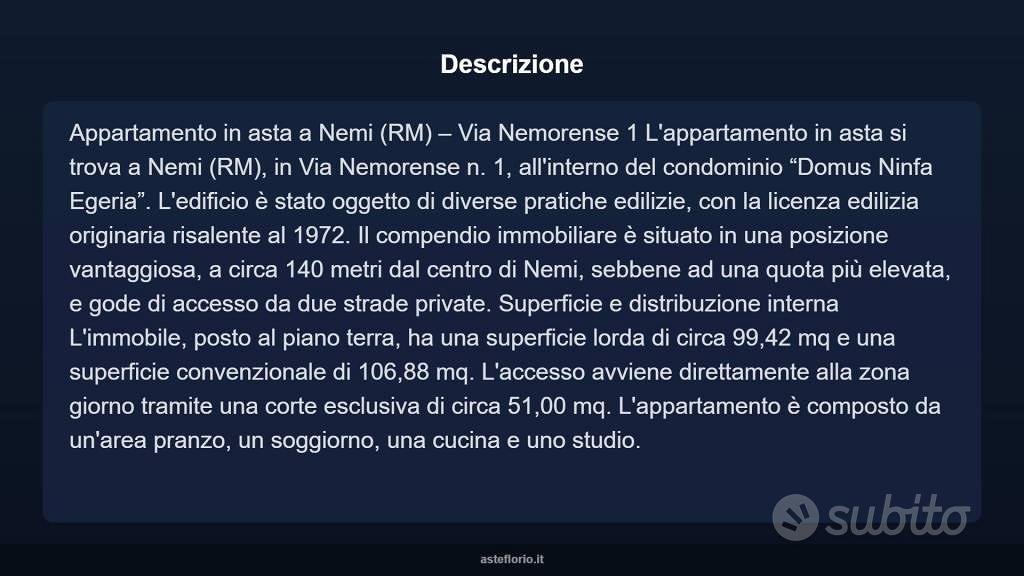 Appartamento – Nemi - Vista 3