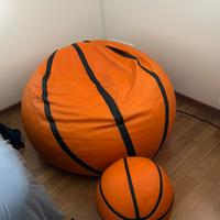 POUF pallone da basket. Poltrona a sacco
