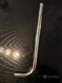 Tubo braccio soffione doccia cromato 35cm