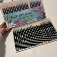 set pennarelli brush ad acquerello