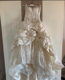 Abito da sposa oro champagne con velo 5 metri