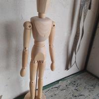 Manichino da scuola in legno 