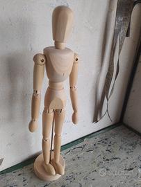 Manichino da scuola in legno 