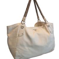 Borsa Prada pelle Diamante bianca.