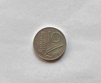 Moneta 10 LIRE “spiga” anno 1956