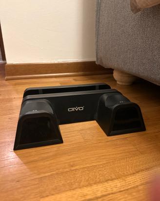 Supporto PS4 orizzontale con porta giochi