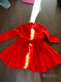 Vestito rosso bambina 12/18 mesi