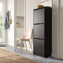 Scarpiera tre ripiani Ikea Bissa - colore marrone