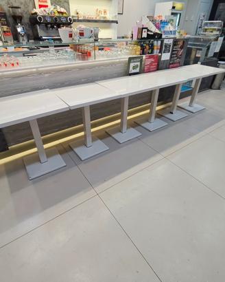 6 Tavoli metallo 60x60 h75 marca EMU