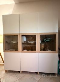 Ikea Besta - Vetrine & Credenza - Rovere/Bianco