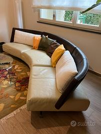 Divano in pelle ditta Montis