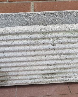 Vaso fioriera di cemento 59 x 24 cm, alto 30 cm