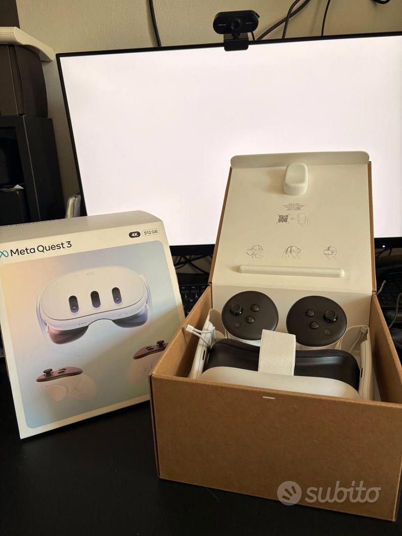 Meta Quest 3 512GB - Pari Al Nuovo Con Scatola Originale - Visore VR Standalone Bianco - Foto 3