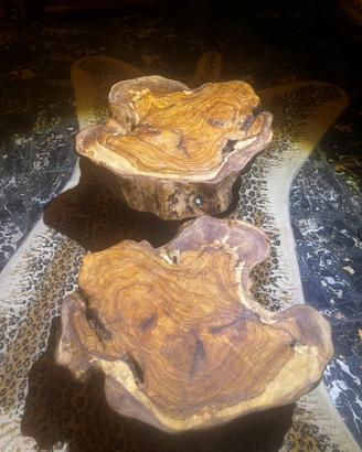 Tavolo da fumo legno olivo