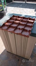 Piastrelle da giardino in PVC