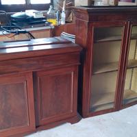Mobile credenza con vetrinetta superiore XIX sec