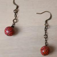 Collana e Orecchini Effetto Rame 