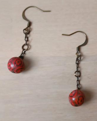 Collana e Orecchini Effetto Rame 