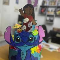 Torta finta Stitch e Lilo