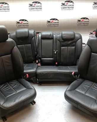 Set completo sedili in pelle nera mercedes classe