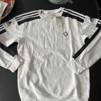 felpa bianca adidas uomo s