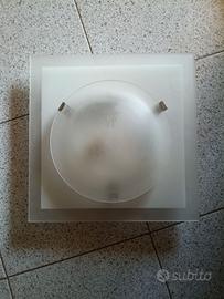 Plafoniera in vetro smerigliato