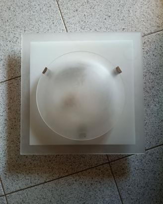 Plafoniera in vetro smerigliato