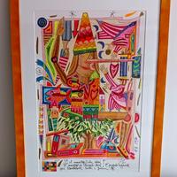 Francesco Musante- Serigrafia polimaterica 36x55