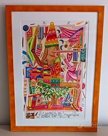 Francesco Musante- Serigrafia polimaterica 36x55