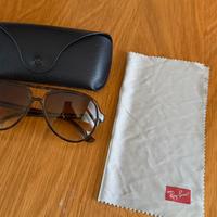 Occhiali da sole ray ban 4125 cats 5000 havana