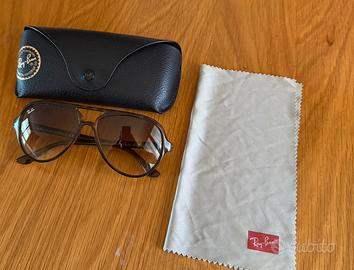 Occhiali da sole ray ban 4125 cats 5000 havana