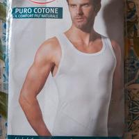 canottiera spalla larga uomo cotone TG 7