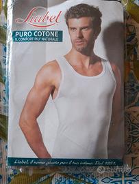 canottiera spalla larga uomo cotone TG 7