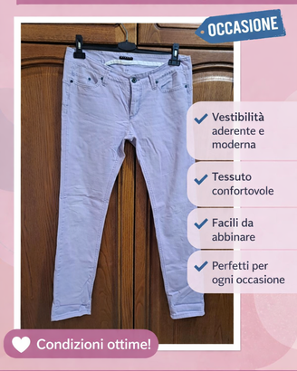 Pantaloni Sisley donna tg 31 slim fit