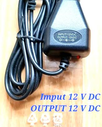 CARICABATTERIA da AUTO 12V DC Alimentatore LET DVD