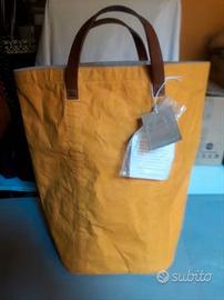 BORSA A MANO "UASHMAMA" ARANCIONE LAVABILE
