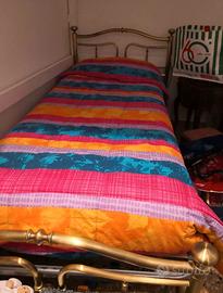 Letto ottone con materasso eminflex