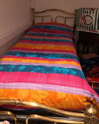 Letto ottone con materasso eminflex