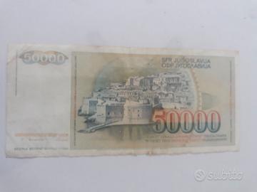 Ex Jugoslavia 100.000 Dinara 1989 Banconota