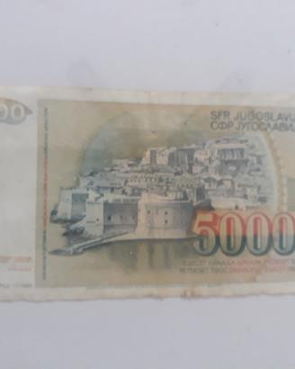 Ex Jugoslavia 100.000 Dinara 1989 Banconota
