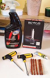 Lotto riparazione auto gomme pneumatici kit luci