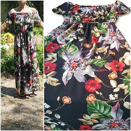 Abito lungo floreale
